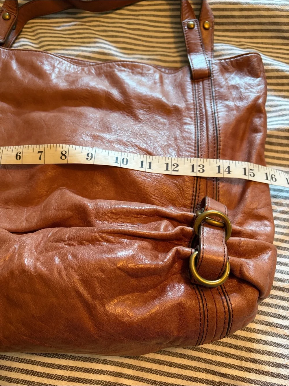 Kooba Rustic Brown Leather Hobo Bag